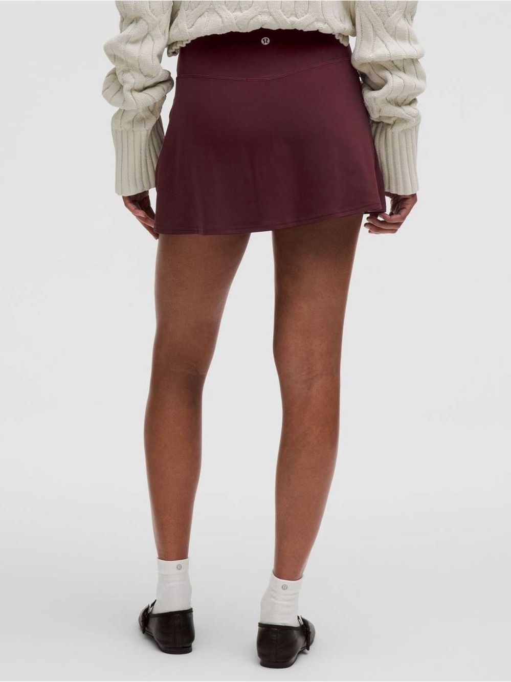 lululemon athletica Women's Mini Skort in Deep Burgundy
